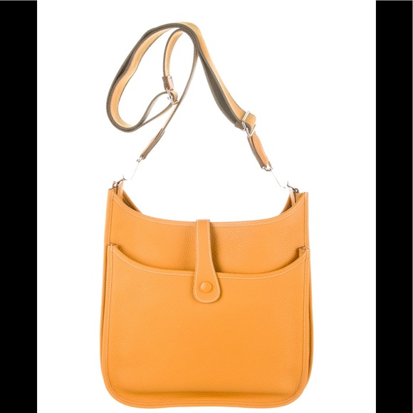 Hermes Evelyn’s III GM Potiron Orange Clemente Leather with Palladium hardware, - Picture 9 of 9